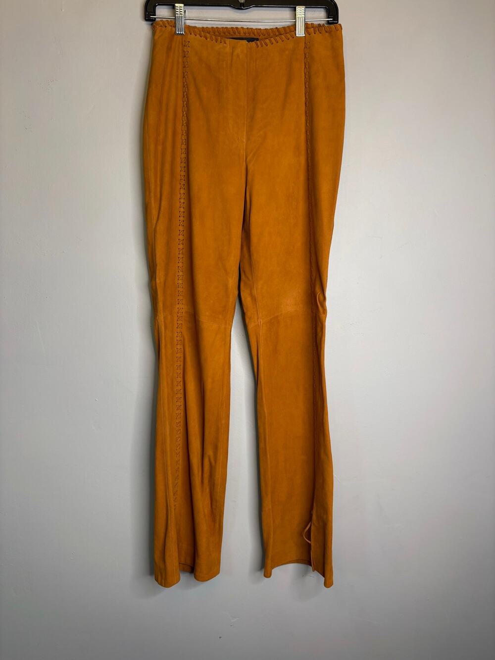 Escada Mustard Yellow Corduroy Pants Women's Size 36 EU 6 US Stretch Slim